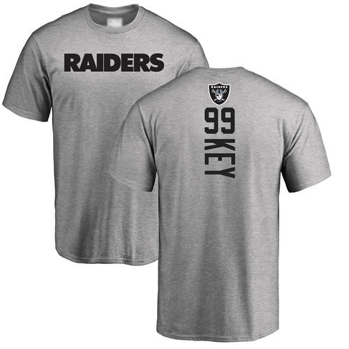 Men Oakland Raiders Ash Arden Key Backer NFL Football #99 T Shirt->nfl t-shirts->Sports Accessory